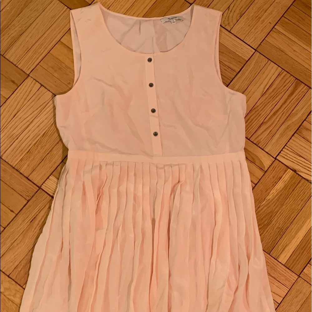 Never worn pale pink Madewell silk dress